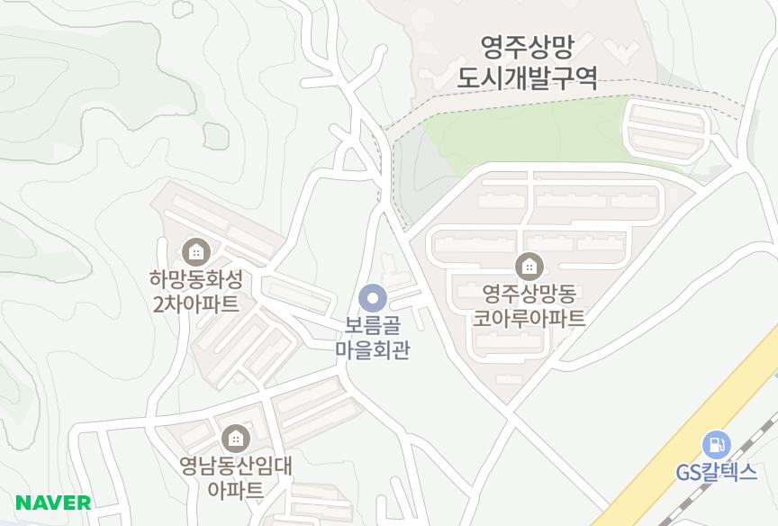 경상북도 영주시 상망동 동부4차무지개마을 위치·실거래 시세 지도