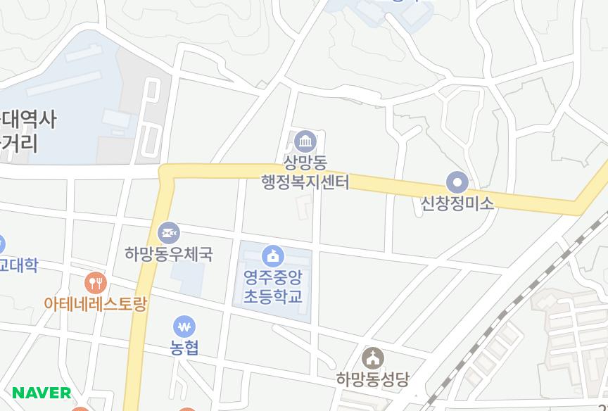 경상북도 영주시 하망동 엘리트빌 위치·실거래 시세 지도