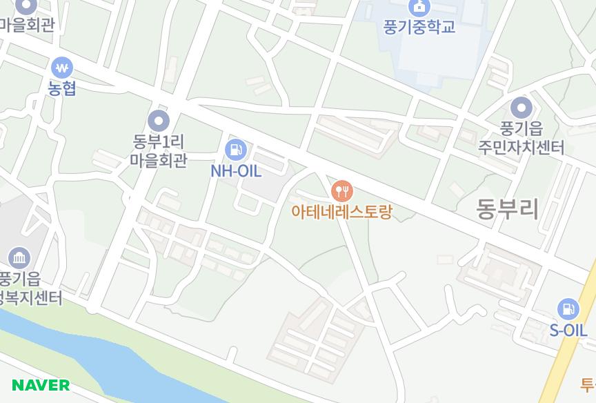 경상북도 영주시 풍기읍 동부리 동원스타네홈 위치·실거래 시세 지도