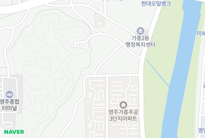 경상북도 영주시 가흥동 가흥드림뷰 위치·실거래 시세 지도