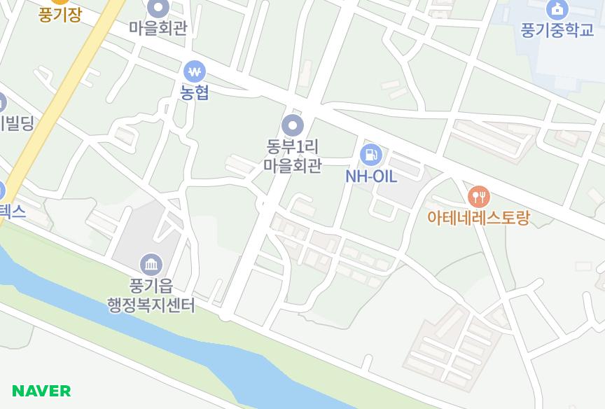 경상북도 영주시 풍기읍 동부리 초원 위치·실거래 시세 지도