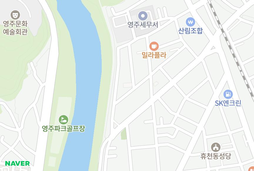 경상북도 영주시 가흥동 영남 위치·실거래 시세 지도