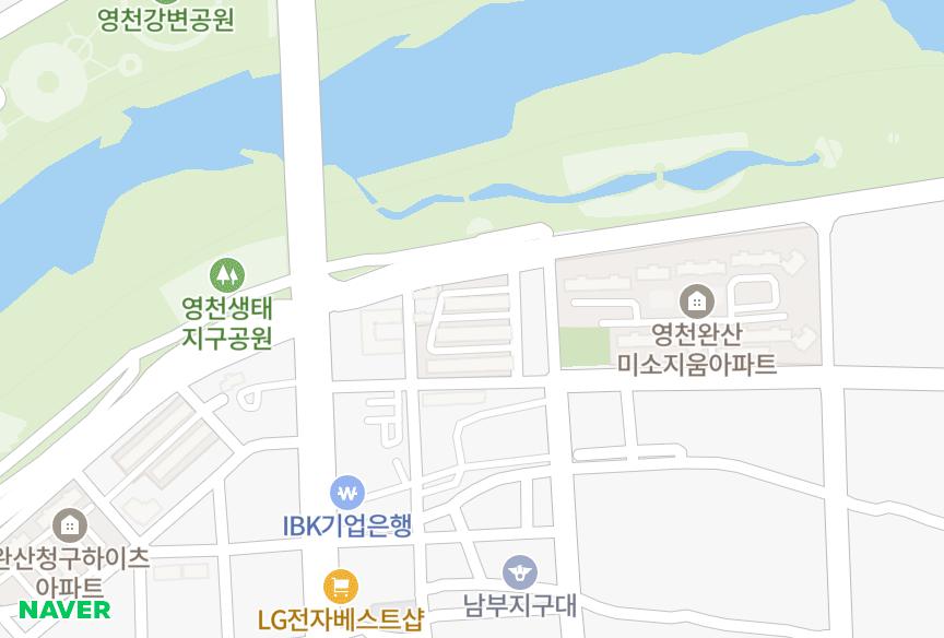 경상북도 영천시 완산동 궁전맨션 위치·실거래 시세 지도