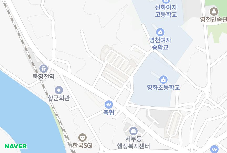 경상북도 영천시 화룡동 양지맨션1차단지 위치·실거래 시세 지도
