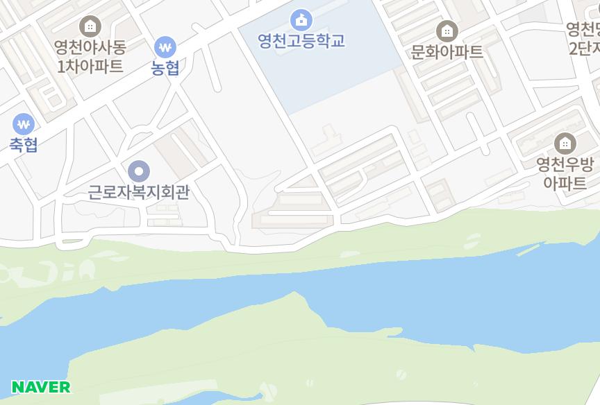 경상북도 영천시 야사동 대현강변타운 위치·실거래 시세 지도