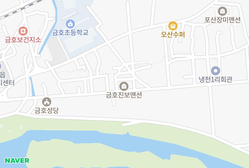 경상북도 영천시 금호읍 냉천리 진보주택 위치·실거래 시세 지도