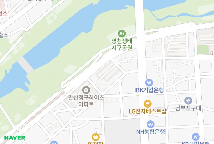 경상북도 영천시 완산동 동신그랜드맨션 위치·실거래 시세 지도