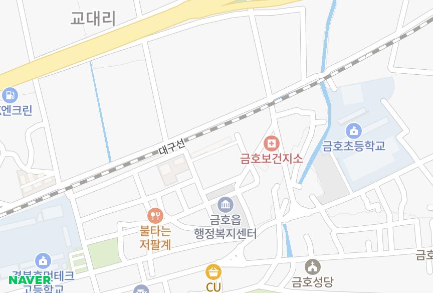 경상북도 영천시 금호읍 교대리 삼창 위치·실거래 시세 지도