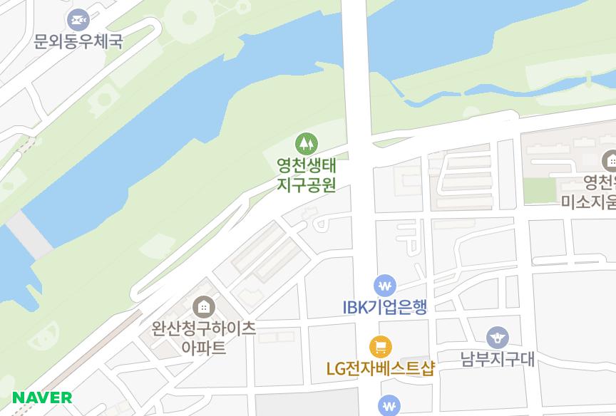 경상북도 영천시 완산동 위너타운 위치·실거래 시세 지도