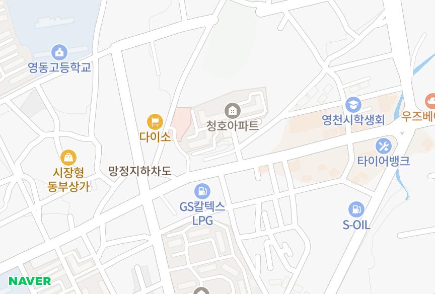 경상북도 영천시 망정동 월성위너파크 위치·실거래 시세 지도