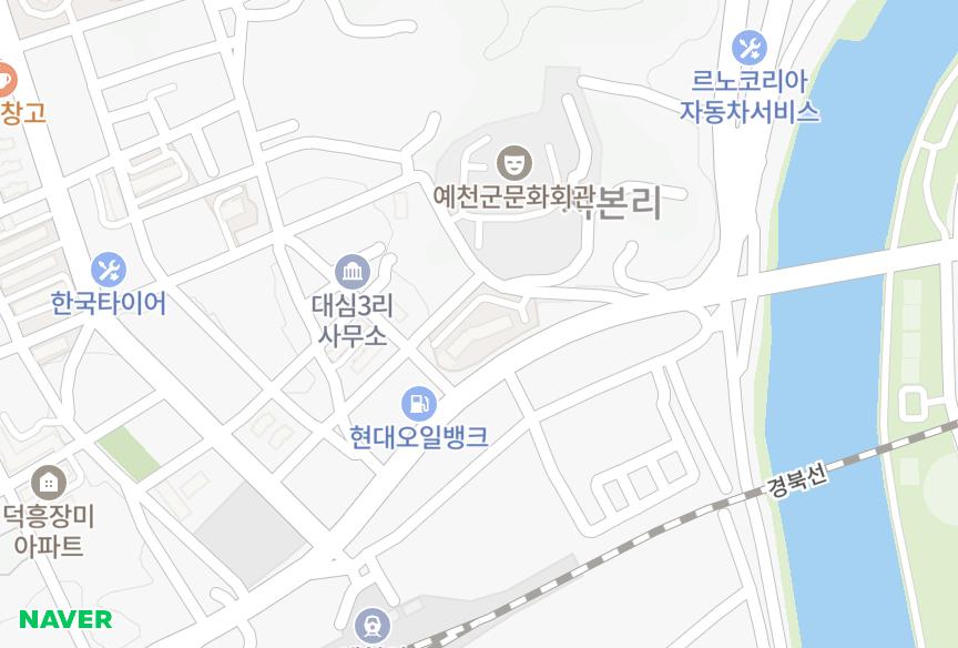 경상북도 예천군 예천읍 서본리 이원퍼스트 위치·실거래 시세 지도