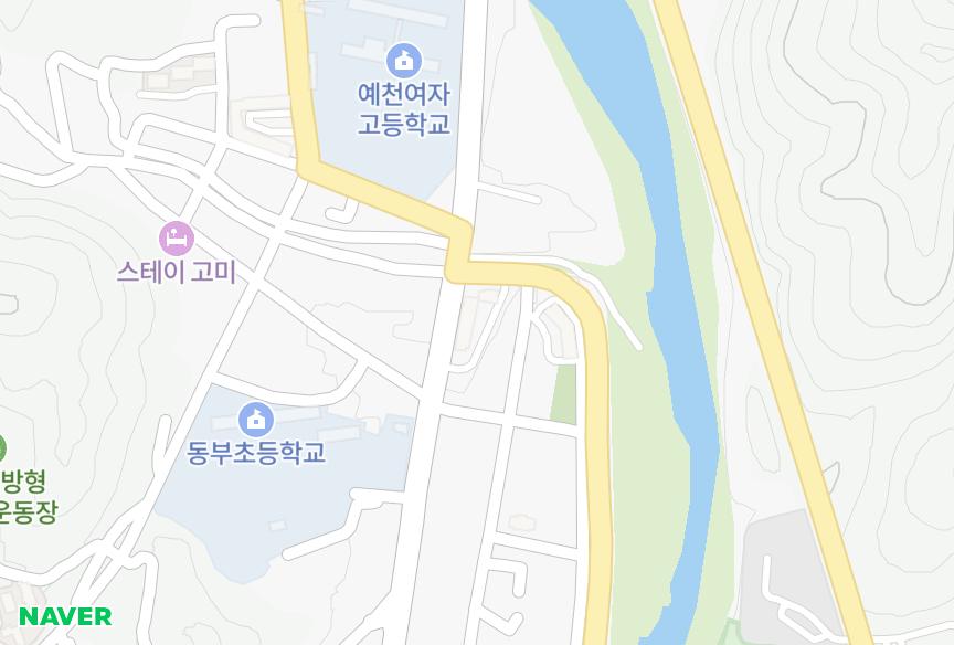 경상북도 예천군 예천읍 백전리 풍원 위치·실거래 시세 지도