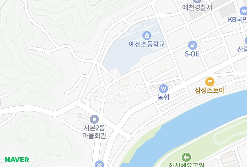 경상북도 예천군 예천읍 남본리 세종타운 위치·실거래 시세 지도