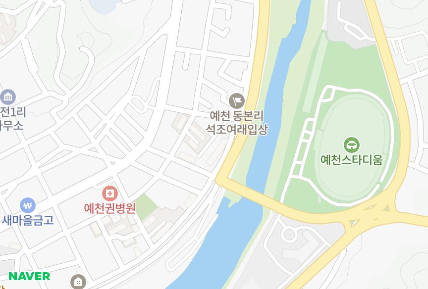 경상북도 예천군 예천읍 동본리 이원동본 위치·실거래 시세 지도