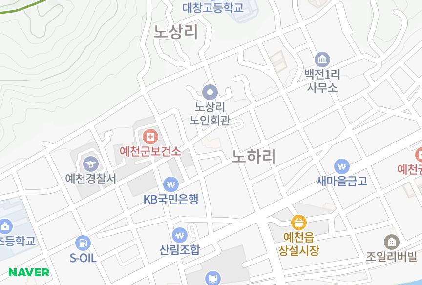 경상북도 예천군 예천읍 노하리 무궁화 위치·실거래 시세 지도