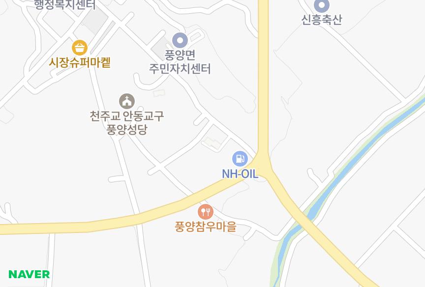 경상북도 예천군 풍양면 낙상리 청광 위치·실거래 시세 지도