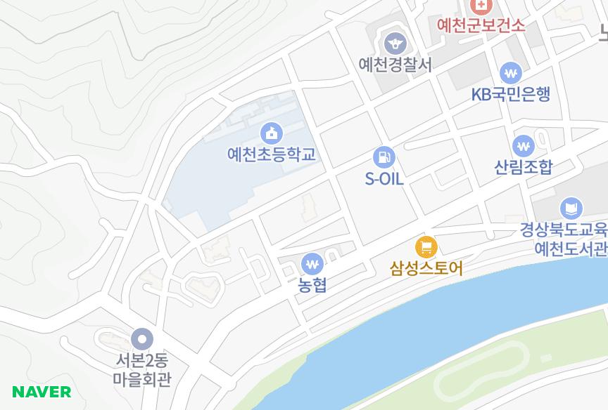 경상북도 예천군 예천읍 남본리 하이팰리스 위치·실거래 시세 지도