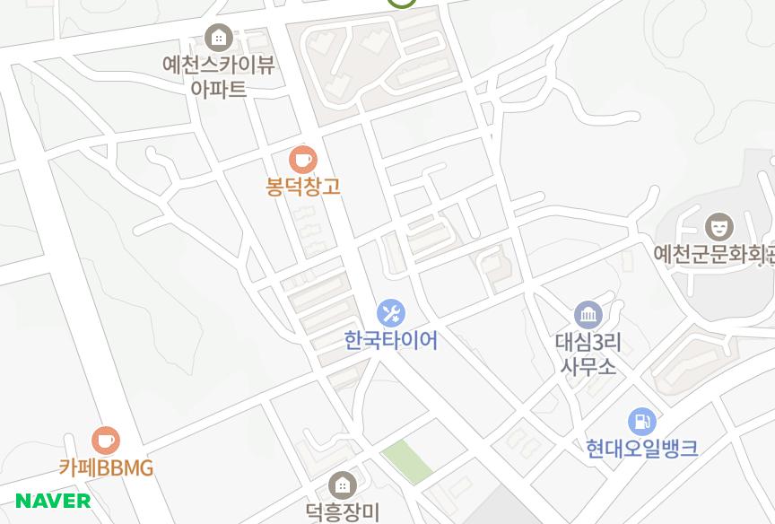 경상북도 예천군 예천읍 대심리 극동 위치·실거래 시세 지도