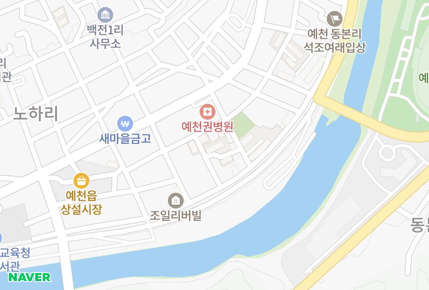 경상북도 예천군 예천읍 동본리 예천읍 동본리쌍용3차 위치·실거래 시세 지도