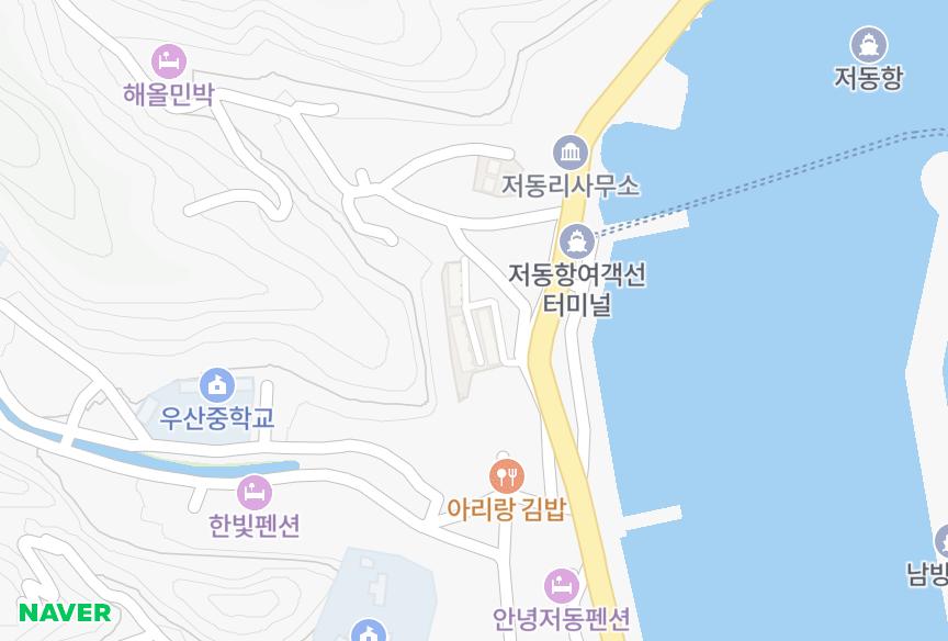경상북도 울릉군 울릉읍 저동리 울릉상록 위치·실거래 시세 지도