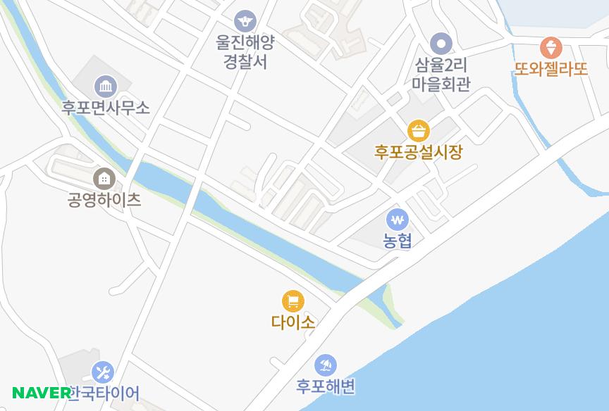 경상북도 울진군 후포면 삼율리 삼영 위치·실거래 시세 지도