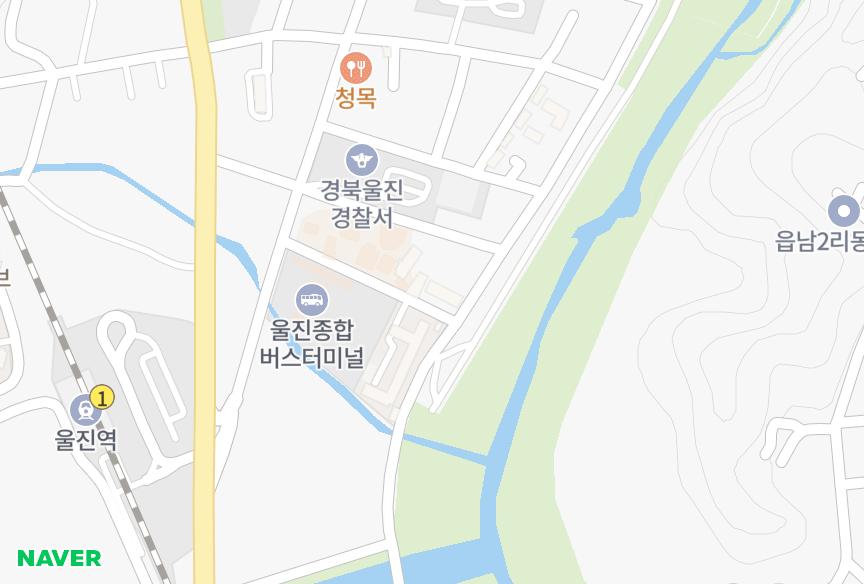 경상북도 울진군 울진읍 읍내리 우성플러스빌 위치·실거래 시세 지도