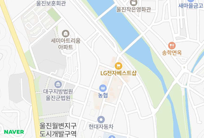 경상북도 울진군 울진읍 읍내리 더뷰 위치·실거래 시세 지도