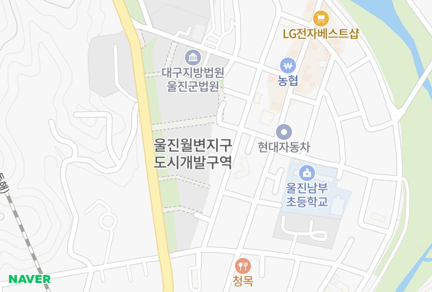 경상북도 울진군 울진읍 읍내리 나진파크뷰 위치·실거래 시세 지도