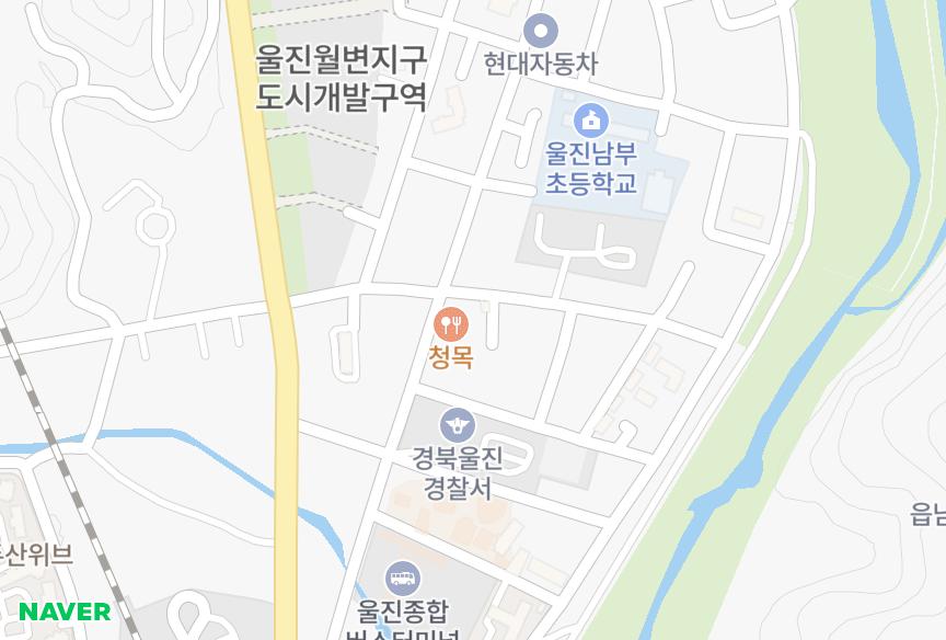 경상북도 울진군 울진읍 읍내리 보운메트로 위치·실거래 시세 지도