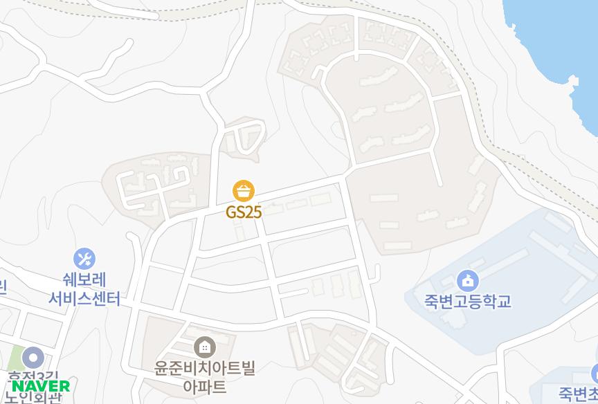 경상북도 울진군 죽변면 후정리 파크뷰 위치·실거래 시세 지도