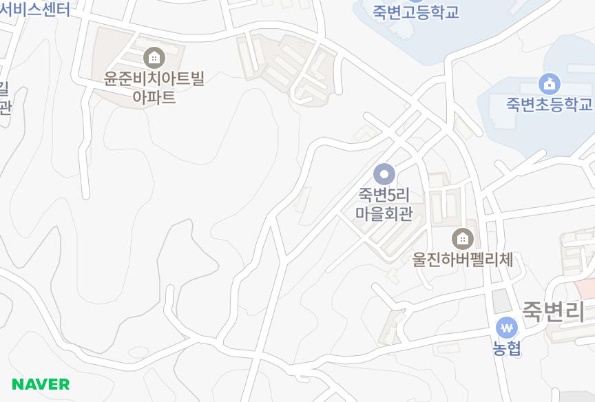 경상북도 울진군 죽변면 죽변리 대운훼미리타운 위치·실거래 시세 지도