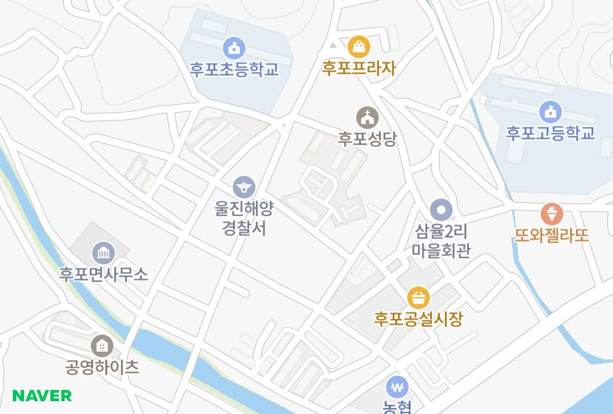 경상북도 울진군 후포면 삼율리 더리치 위치·실거래 시세 지도