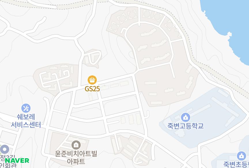 경상북도 울진군 죽변면 후정리 휴가 위치·실거래 시세 지도