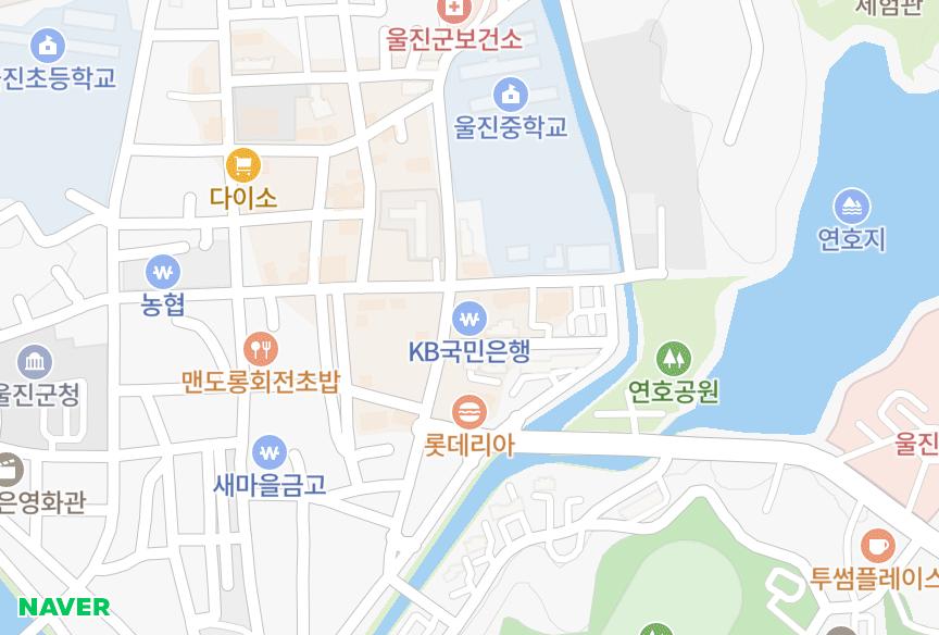 경상북도 울진군 울진읍 읍내리 명지렉스빌 위치·실거래 시세 지도