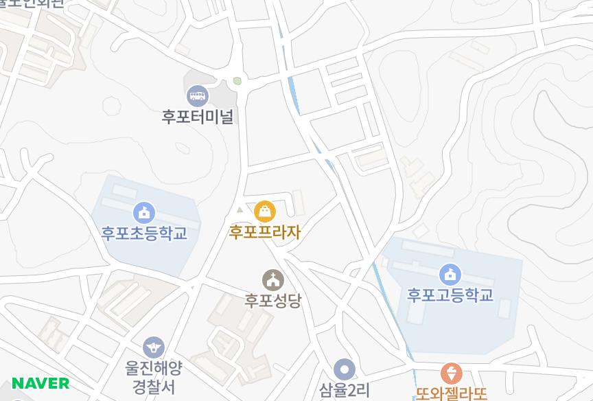 경상북도 울진군 후포면 삼율리 정우맨션 위치·실거래 시세 지도
