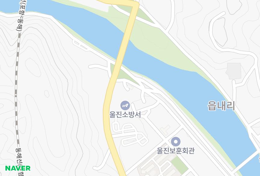 경상북도 울진군 울진읍 읍내리 강변마주봄 위치·실거래 시세 지도