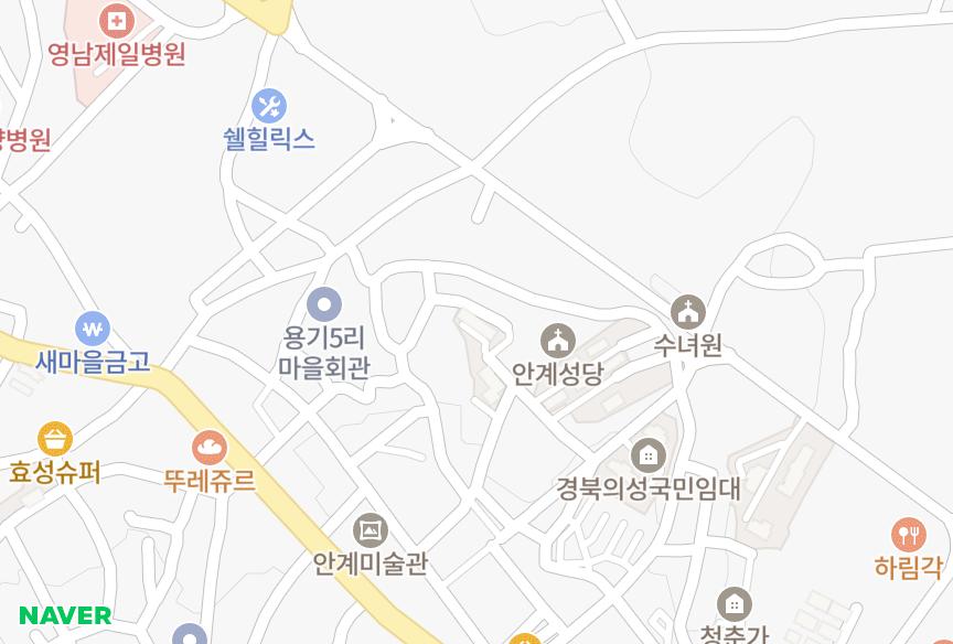 경상북도 의성군 안계면 용기리 한광비동 위치·실거래 시세 지도