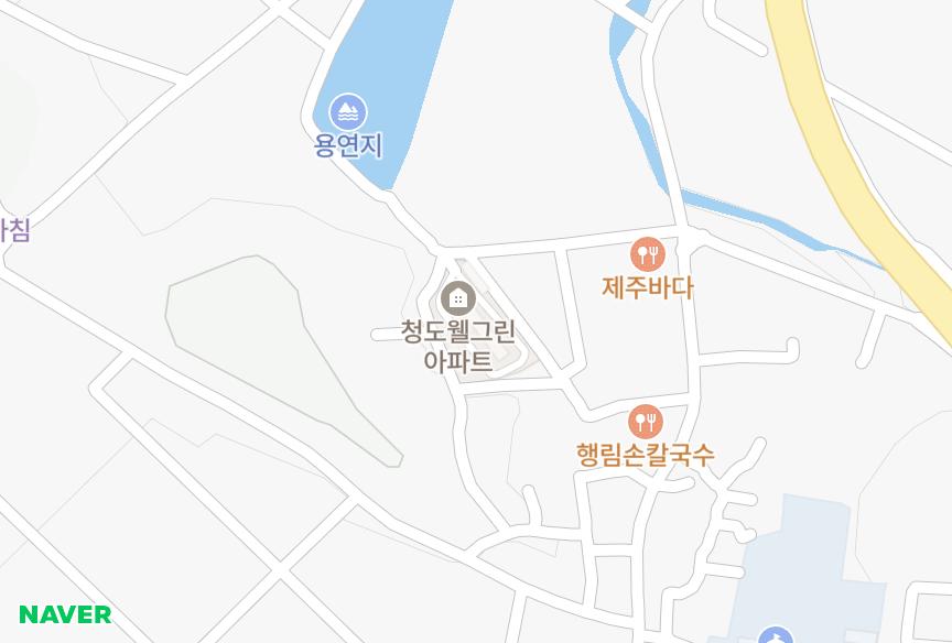 경상북도 청도군 이서면 학산리 청도웰그린 위치·실거래 시세 지도