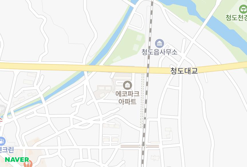 경상북도 청도군 청도읍 고수리 BS에코파크 위치·실거래 시세 지도