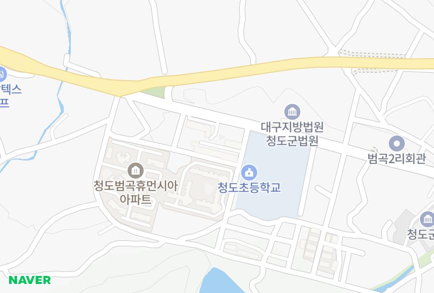 경상북도 청도군 화양읍 범곡리 정방동백 위치·실거래 시세 지도