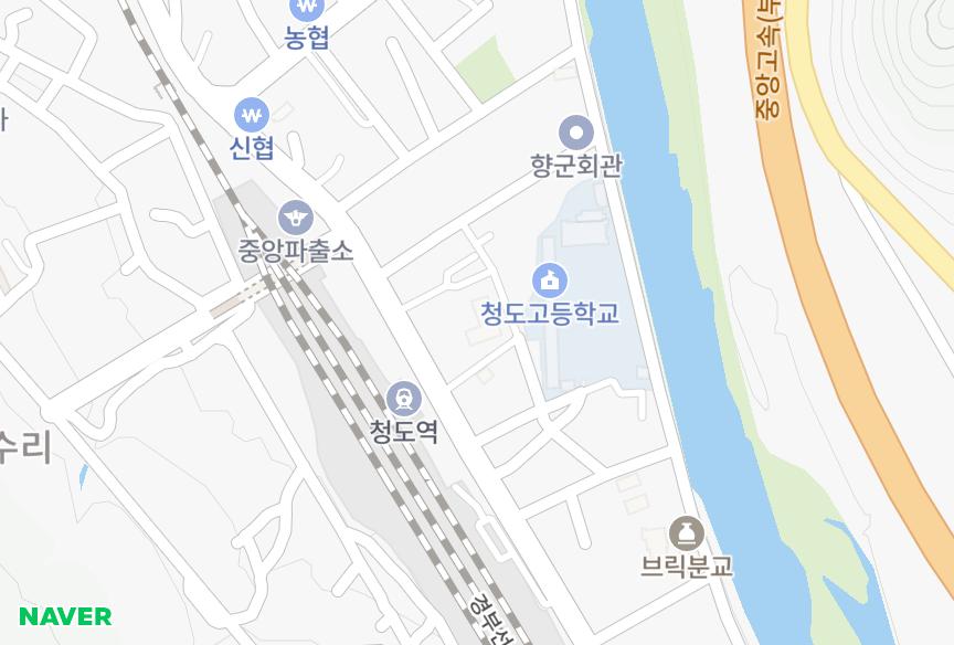 경상북도 청도군 청도읍 고수리 아이노블청도 위치·실거래 시세 지도