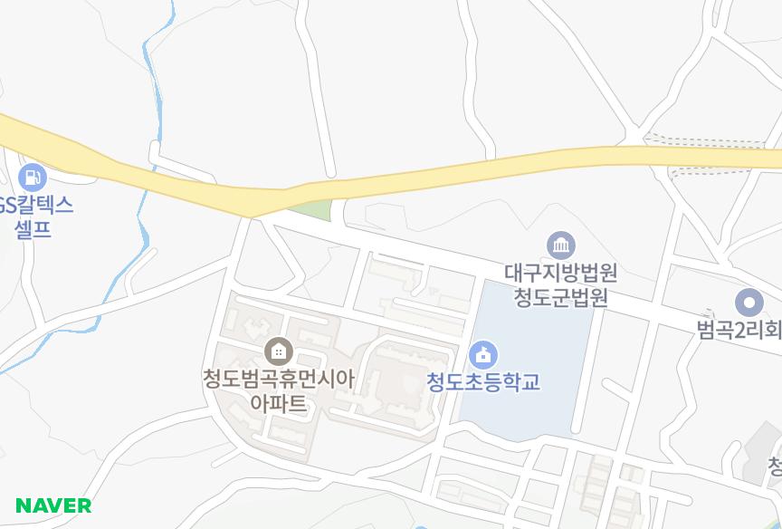 경상북도 청도군 화양읍 범곡리 청우 위치·실거래 시세 지도