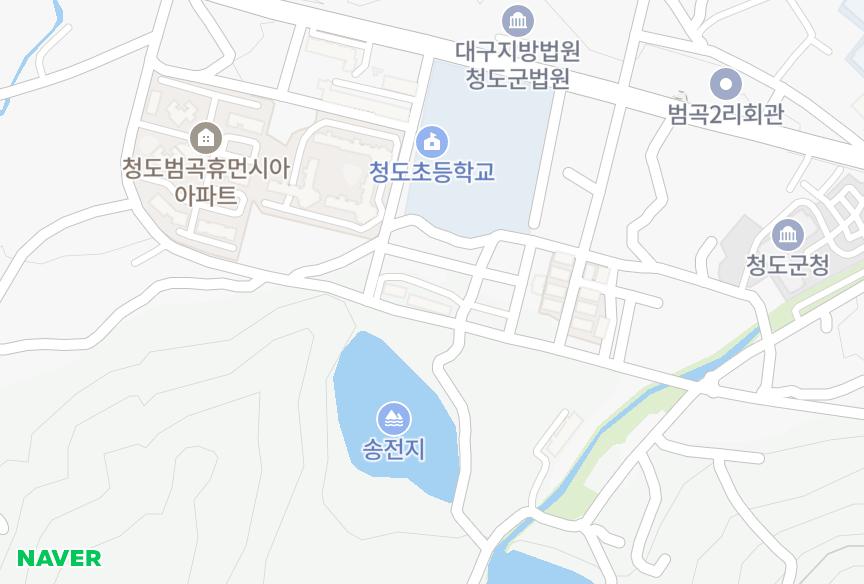 경상북도 청도군 화양읍 범곡리 로얄베르빌 위치·실거래 시세 지도