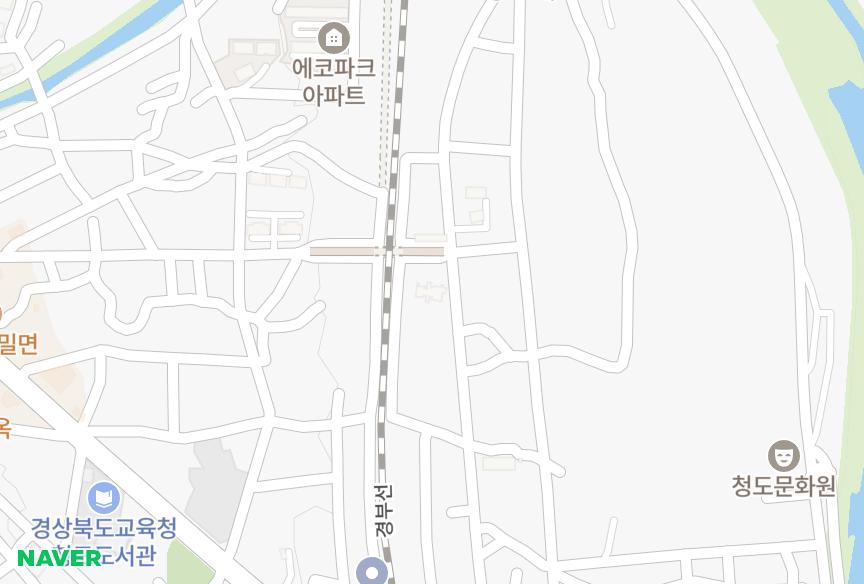 경상북도 청도군 청도읍 고수리 선화팰리스 위치·실거래 시세 지도