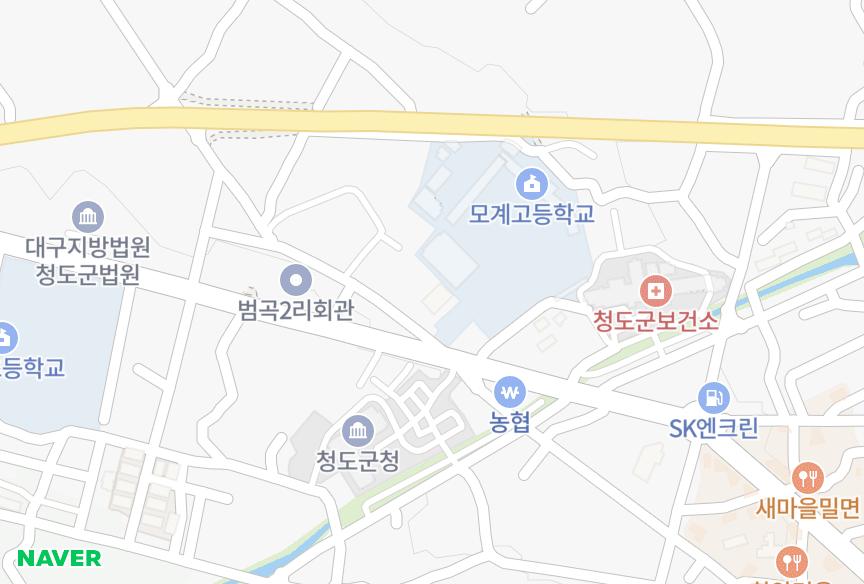 경상북도 청도군 화양읍 범곡리 청도드림뷰 위치·실거래 시세 지도