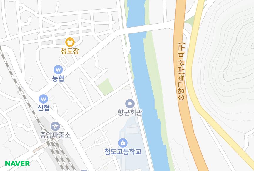 경상북도 청도군 청도읍 고수리 강변하이츠 위치·실거래 시세 지도