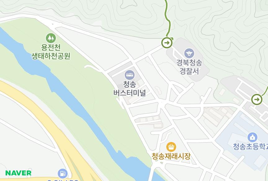 경상북도 청송군 청송읍 월막리 상일 위치·실거래 시세 지도