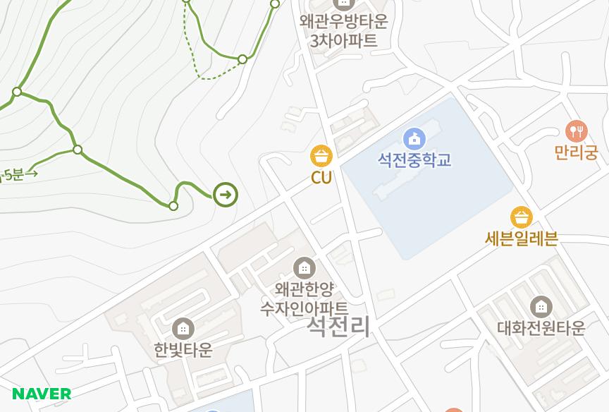 경상북도 칠곡군 왜관읍 석전리 프라임하우징 위치·실거래 시세 지도