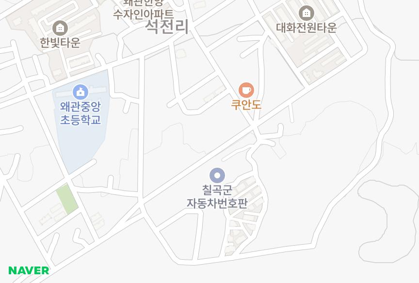 경상북도 칠곡군 왜관읍 석전리 이스트빌 위치·실거래 시세 지도