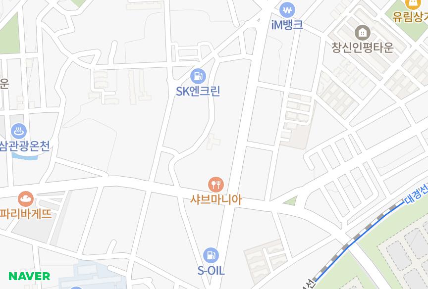 경상북도 칠곡군 북삼읍 인평리 세광에비앙 위치·실거래 시세 지도